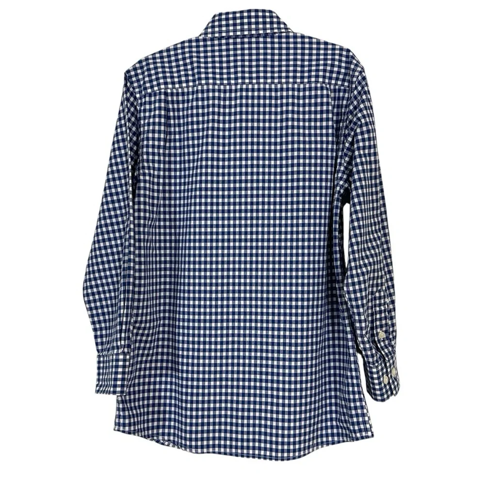 Nordstrom Boy’s Blue Gingham Button Down Shirt
